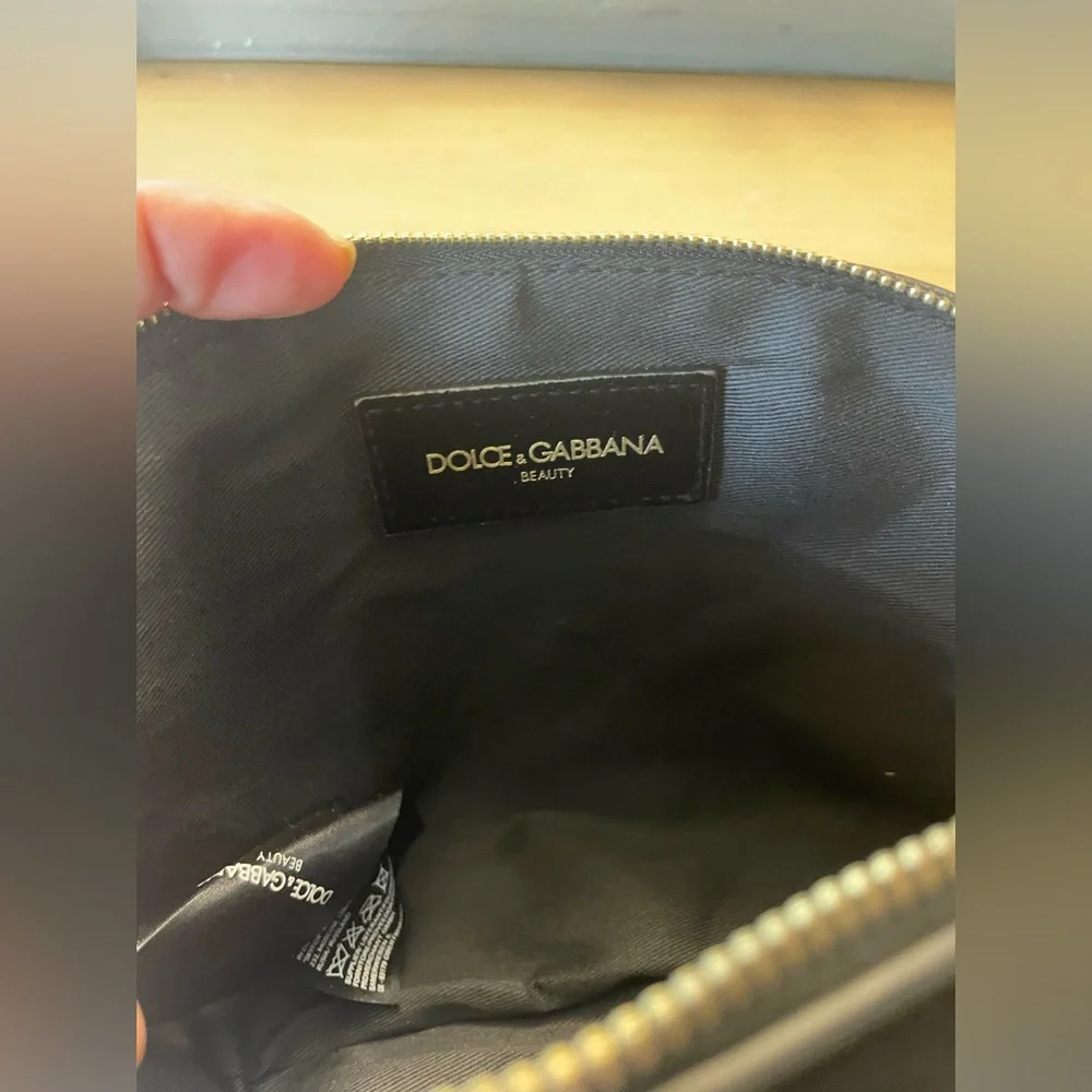 DOLCE & GABBANA BEAUTY BLACK VELVET NEW COSMETIC CASE